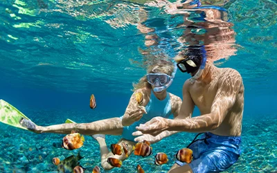 Snorkeling dans les Maldives